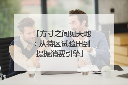 方寸之间见天地：从特区试验田到提振消费引擎