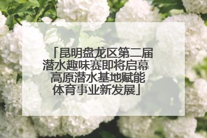 昆明盘龙区第二届潜水趣味赛即将启幕 高原潜水基地赋能体育事业新发展