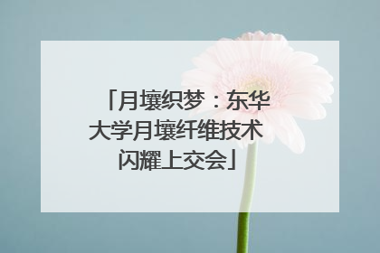 月壤织梦：东华大学月壤纤维技术闪耀上交会