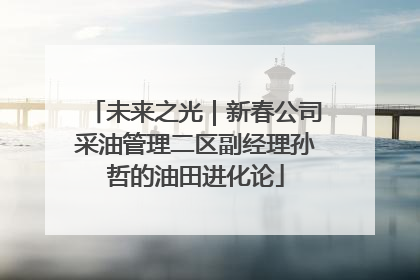 未来之光｜新春公司采油管理二区副经理孙哲的油田进化论