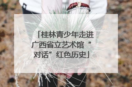桂林青少年走进广西省立艺术馆“对话”红色历史