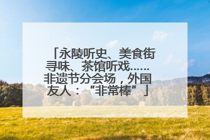 永陵听史、美食街寻味、茶馆听戏……非遗节分会场，外国友人：“非常棒”