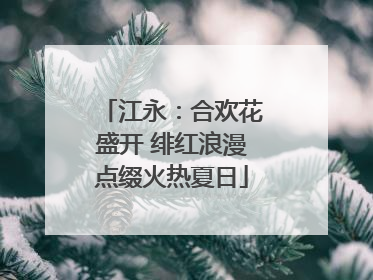 江永：合欢花盛开 绯红浪漫点缀火热夏日