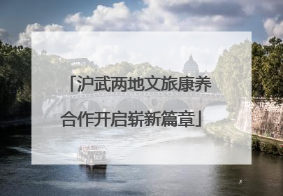 沪武两地文旅康养合作开启崭新篇章