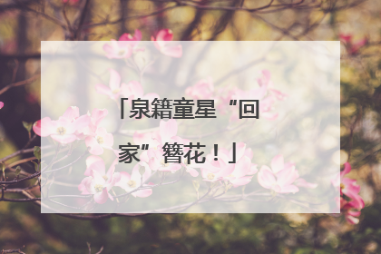 泉籍童星“回家”簪花！