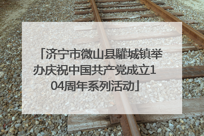 济宁市微山县驩城镇举办庆祝中国共产党成立104周年系列活动