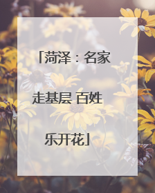 菏泽：名家走基层 百姓乐开花