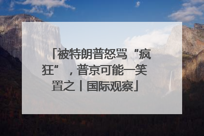 被特朗普怒骂“疯狂”，普京可能一笑置之丨国际观察