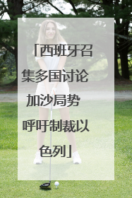 西班牙召集多国讨论加沙局势 呼吁制裁以色列