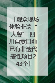 观众现场体验非遗“大餐” 四川自贡目前已有非遗代表性项目243个
