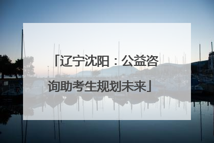 辽宁沈阳：公益咨询助考生规划未来