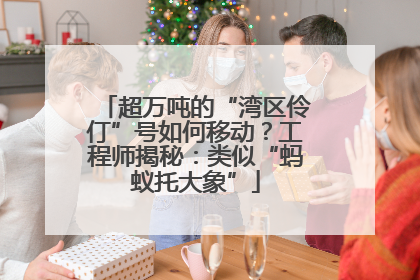 超万吨的“湾区伶仃”号如何移动？工程师揭秘：类似“蚂蚁托大象”