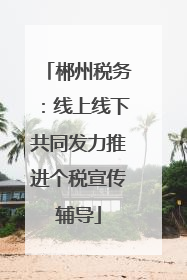 郴州税务：线上线下共同发力推进个税宣传辅导