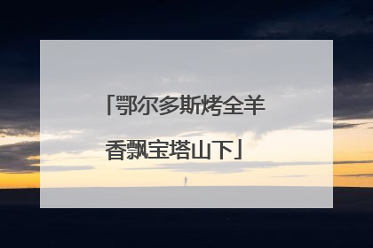 鄂尔多斯烤全羊香飘宝塔山下