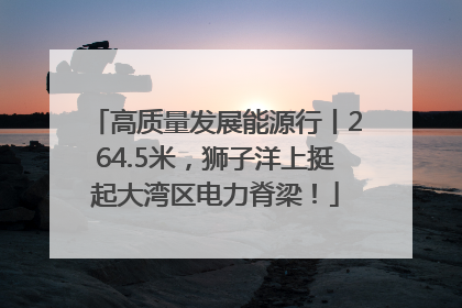 高质量发展能源行丨264.5米，狮子洋上挺起大湾区电力脊梁！