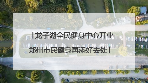 龙子湖全民健身中心开业 郑州市民健身再添好去处