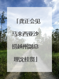 龚正会见马来西亚沙捞越州副总理沈桂贤