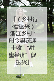 （乡村行·看振兴）浙江乡村：时令果蔬迎丰收 “甜蜜经济”促振兴