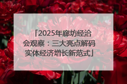 2025年廊坊经洽会观察：三大亮点解码实体经济增长新范式