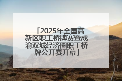 2025年全国高新区职工桥牌赛暨成渝双城经济圈职工桥牌公开赛开幕