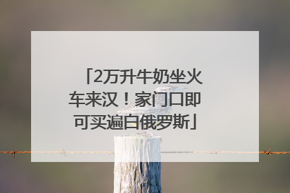 2万升牛奶坐火车来汉！家门口即可买遍白俄罗斯