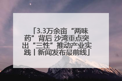 3.3万余亩“两味药”背后 沙湾重点突出“三性”推动产业实践丨新闻发布最前线