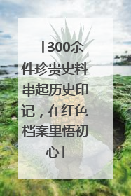 300余件珍贵史料串起历史印记，在红色档案里悟初心