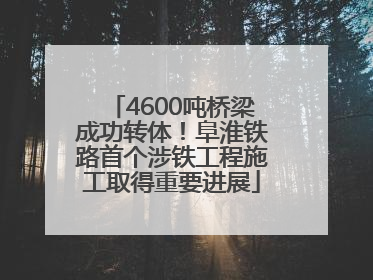 4600吨桥梁成功转体！阜淮铁路首个涉铁工程施工取得重要进展