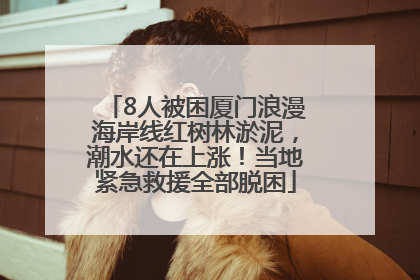 8人被困厦门浪漫海岸线红树林淤泥，潮水还在上涨！当地紧急救援全部脱困