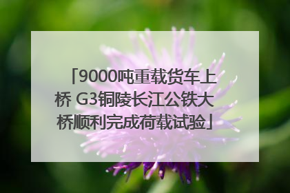 9000吨重载货车上桥 G3铜陵长江公铁大桥顺利完成荷载试验