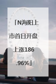 N海阳上市首日开盘上涨186.96%